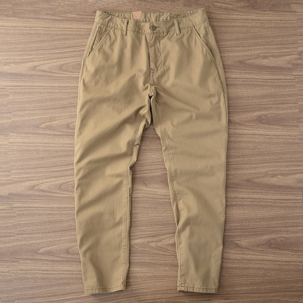 ✪ Retro - 100% Cotton Woven Twill Casual Straight Taper Chino ✪