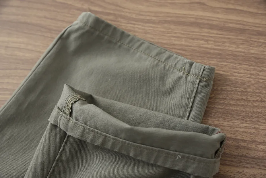 ✪ Retro - 100% Cotton Woven Twill Casual Straight Taper Chino ✪