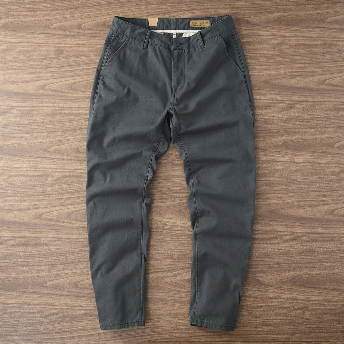 ✪ Retro - 100% Cotton Woven Twill Casual Straight Taper Chino ✪