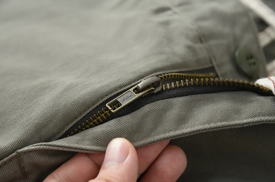 ✪ Retro - 100% Cotton Woven Twill Casual Straight Taper Chino ✪