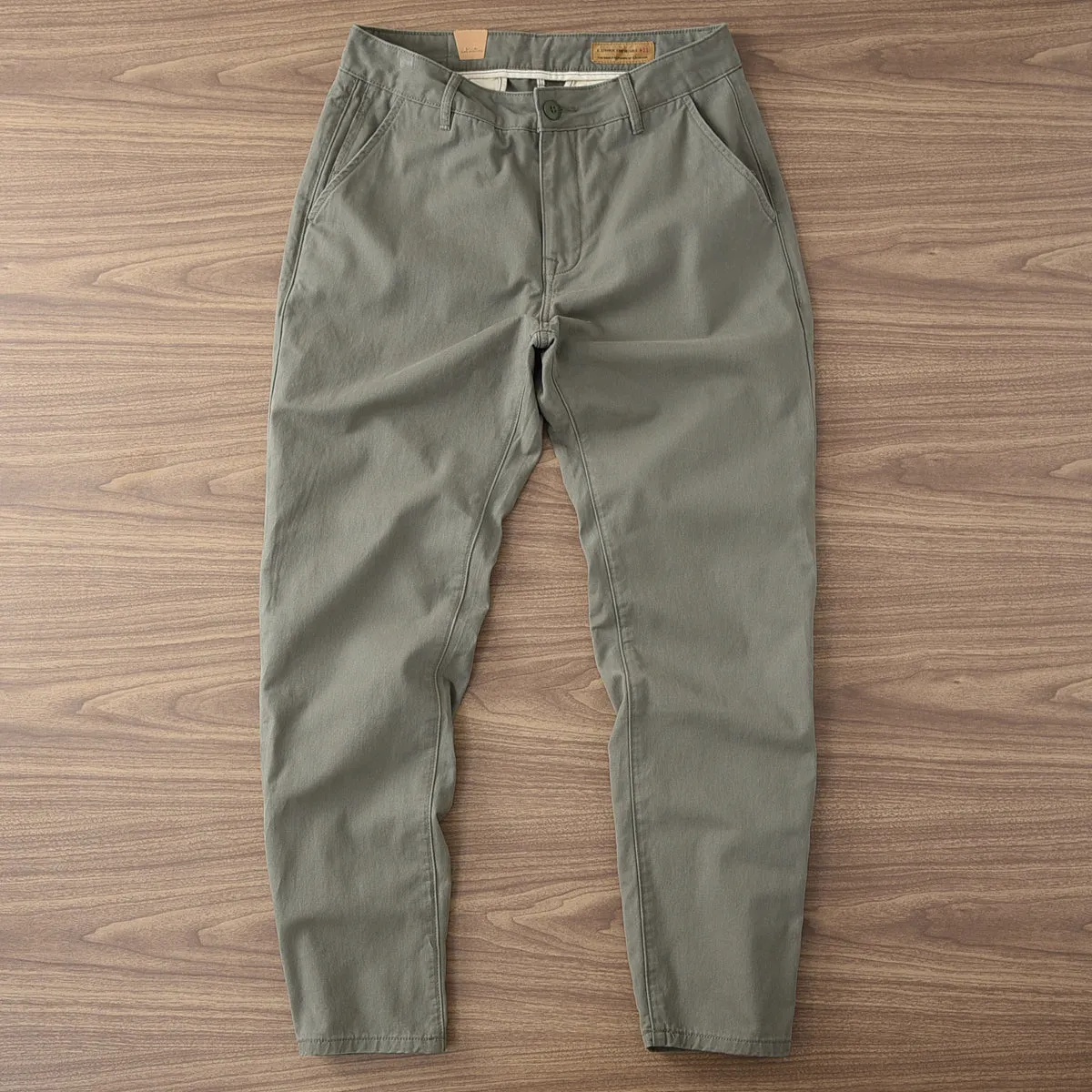 ✪ Retro - 100% Cotton Woven Twill Casual Straight Taper Chino ✪