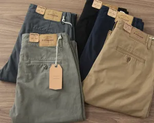 ✪ Retro - 100% Cotton Woven Twill Casual Straight Taper Chino ✪