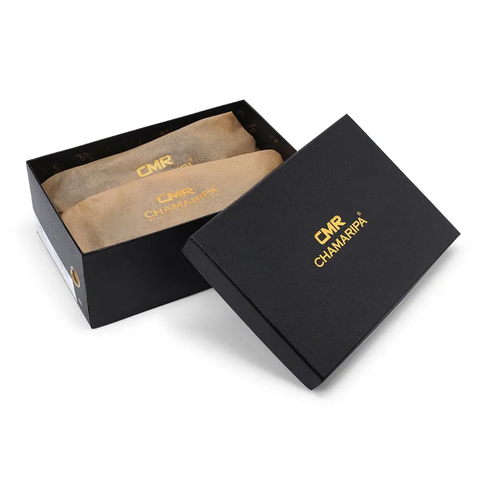 6 CM / 2.36 inches CMR CHAMARIPA Black Penny Loafers for Men - Height Increasing High Heel Lifting Shoes