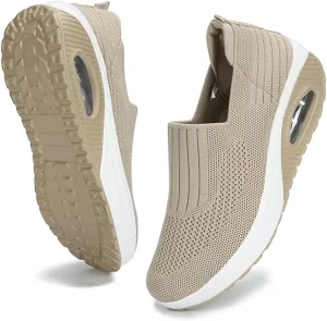 Aceptolcom Women's Nursing Shoes Air Cushion Nurse Shoes Orthopedic Diabetic Wedge Sneakers Rocker Walking Shoes Platform Wedge Sneakers
