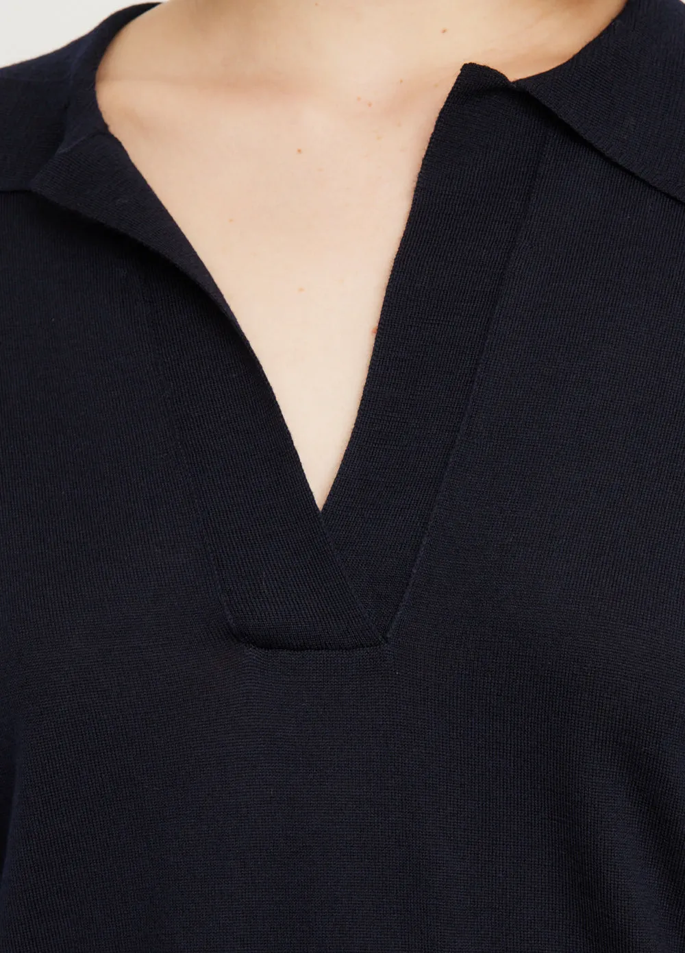 Amor Collared Knit Sweater