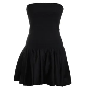 Arden Dutch Strap Drop Waist Bubble Mini Dress