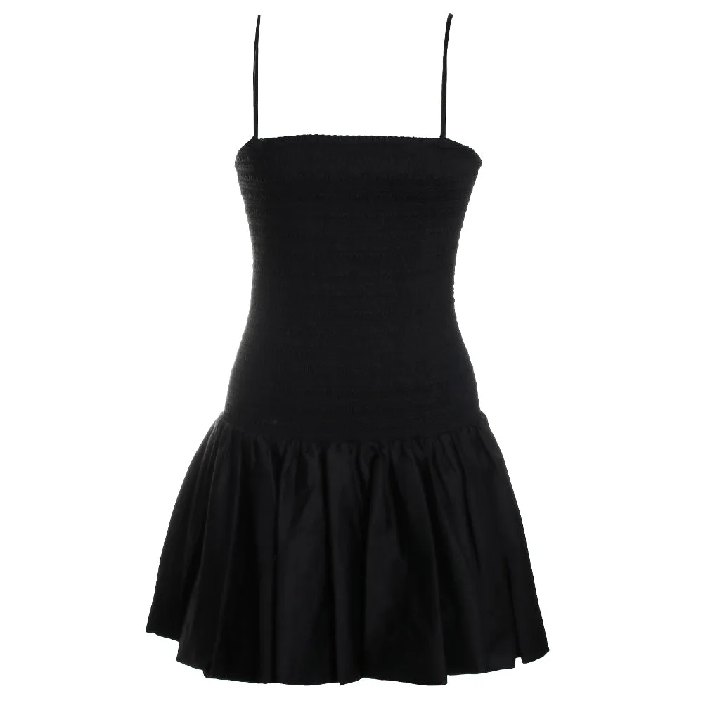 Arden Dutch Strap Drop Waist Bubble Mini Dress