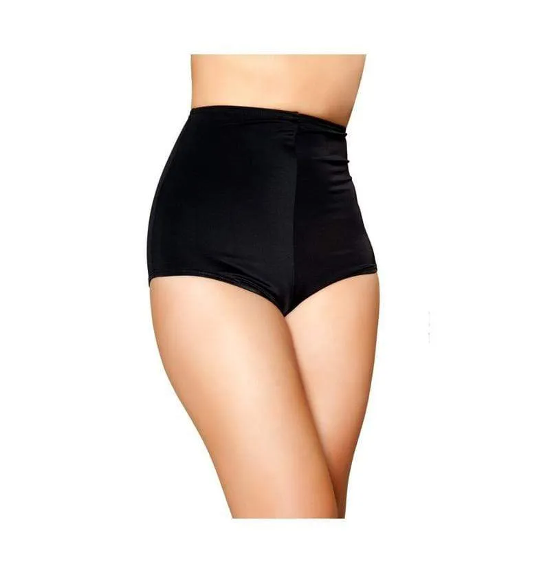 Black High-Waist Shorts