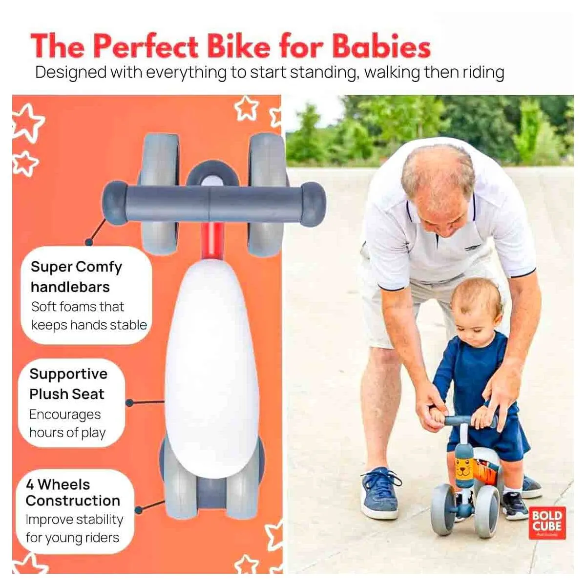 Boldcube Baby Ride-On Bike Betty Ladybird