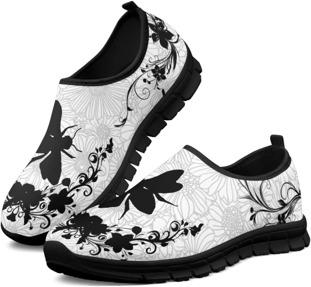 Casual Slip On Walking Shoes for Women Lady Breathbale Mesh Sport Shoes Light Weight Road Running Shoes Comfort Footwear for Travel