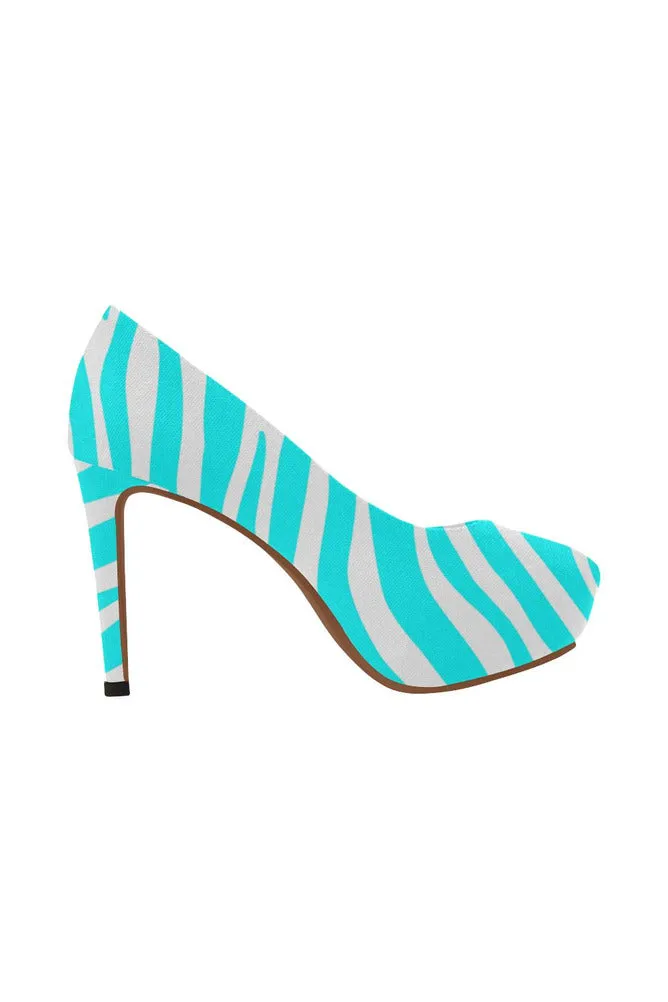 cyan pump 4 heels Women's High Heels (Model 044)