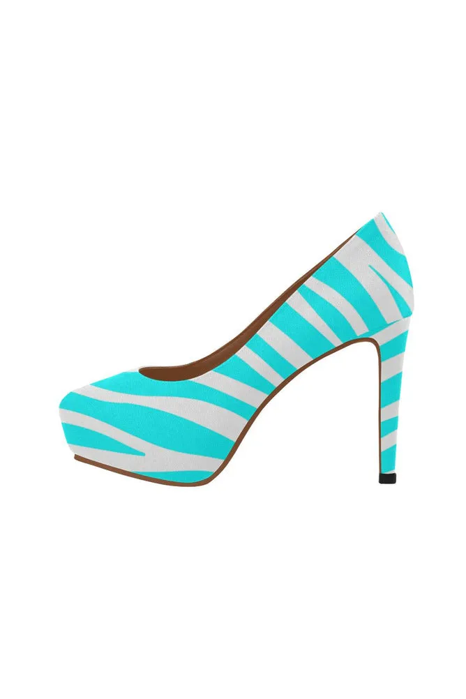 cyan pump 4 heels Women's High Heels (Model 044)
