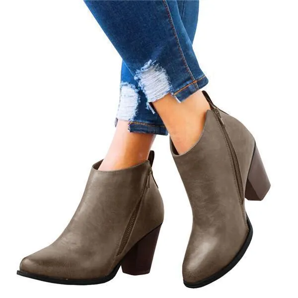 daily fashion mid heel boots