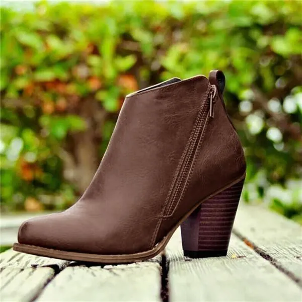 daily fashion mid heel boots