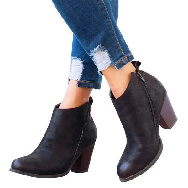 daily fashion mid heel boots