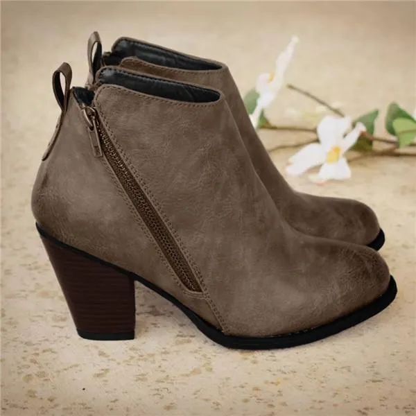 daily fashion mid heel boots