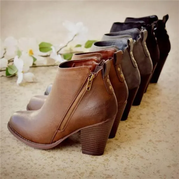 daily fashion mid heel boots