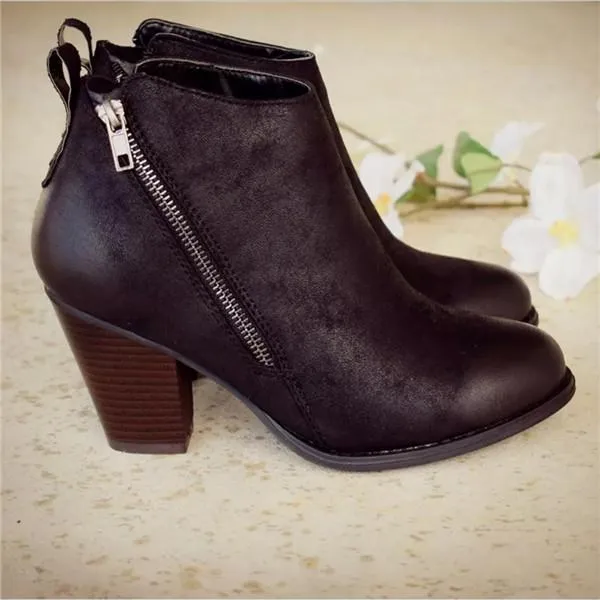 daily fashion mid heel boots