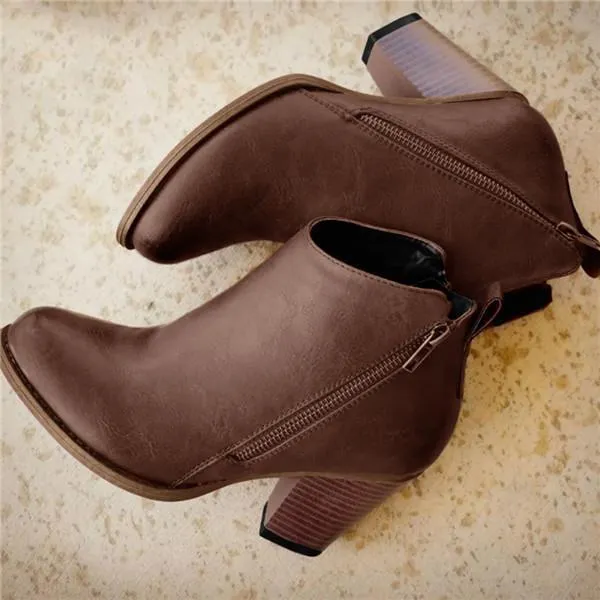 daily fashion mid heel boots