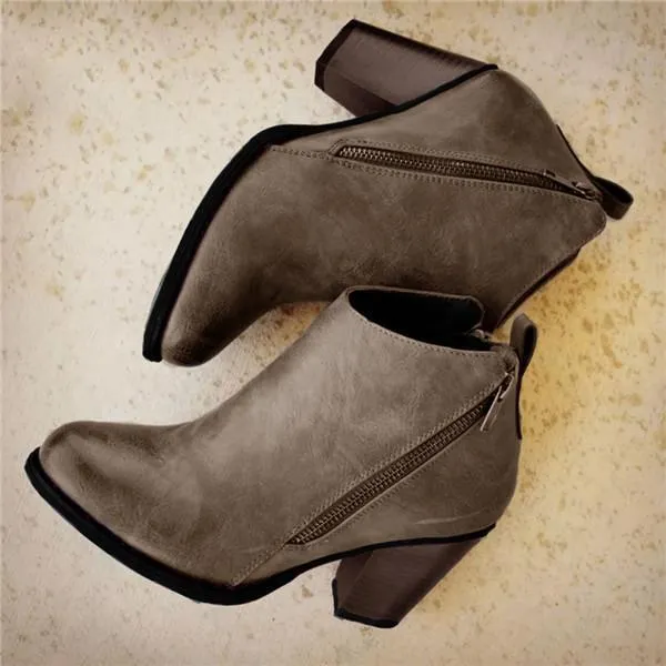 daily fashion mid heel boots