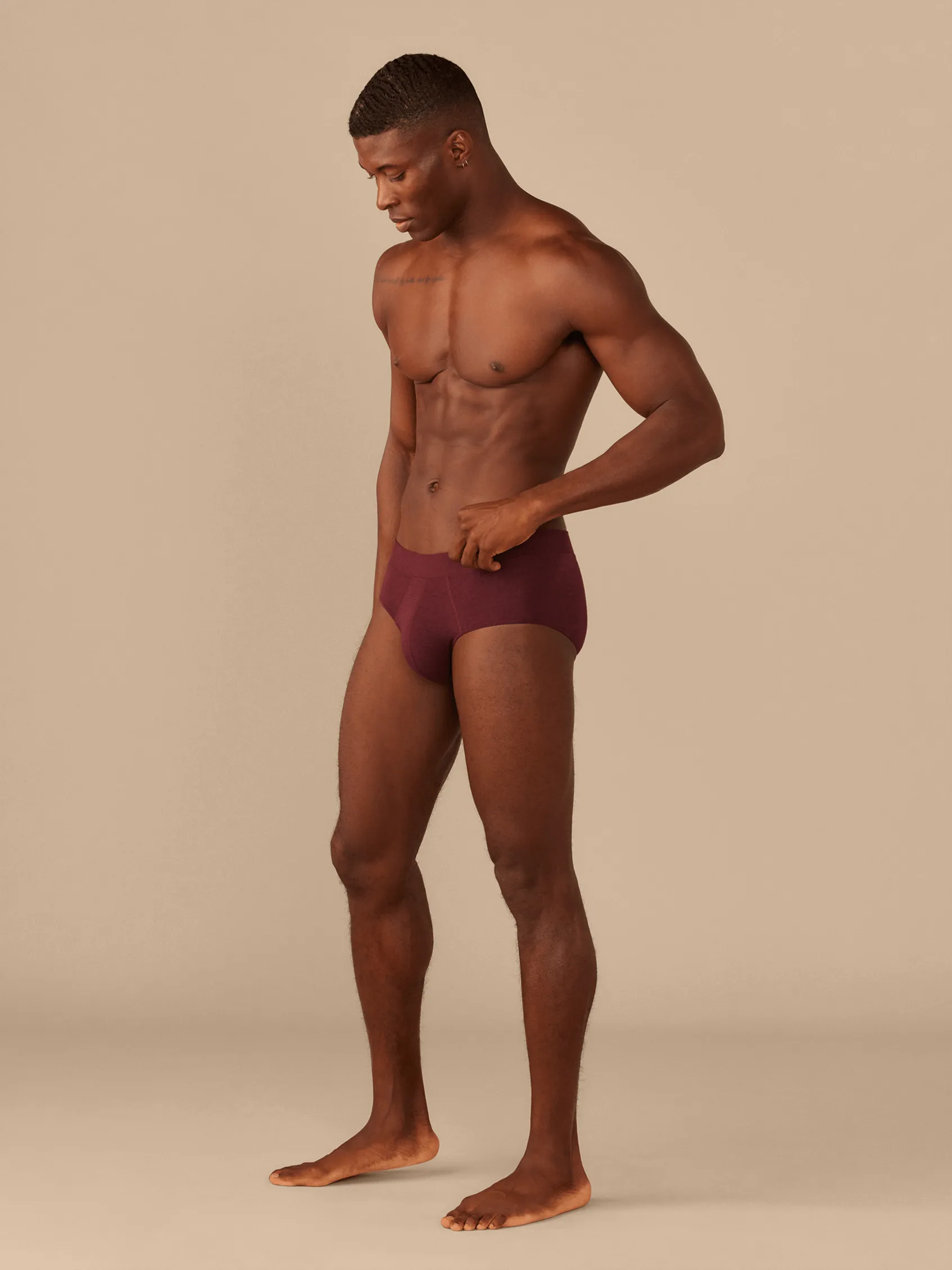 FeelFree Hip Brief | Heather Wine