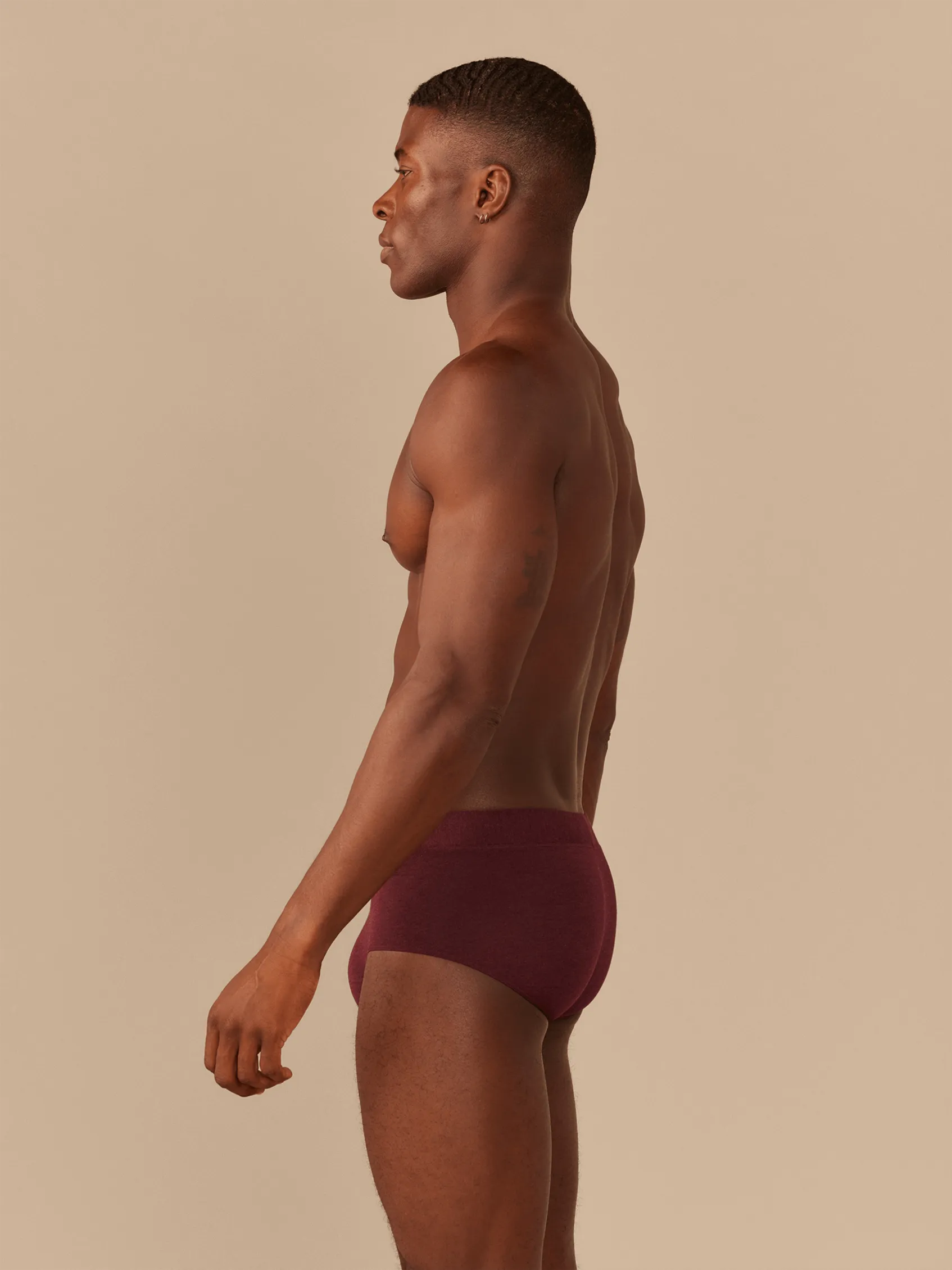 FeelFree Hip Brief | Heather Wine