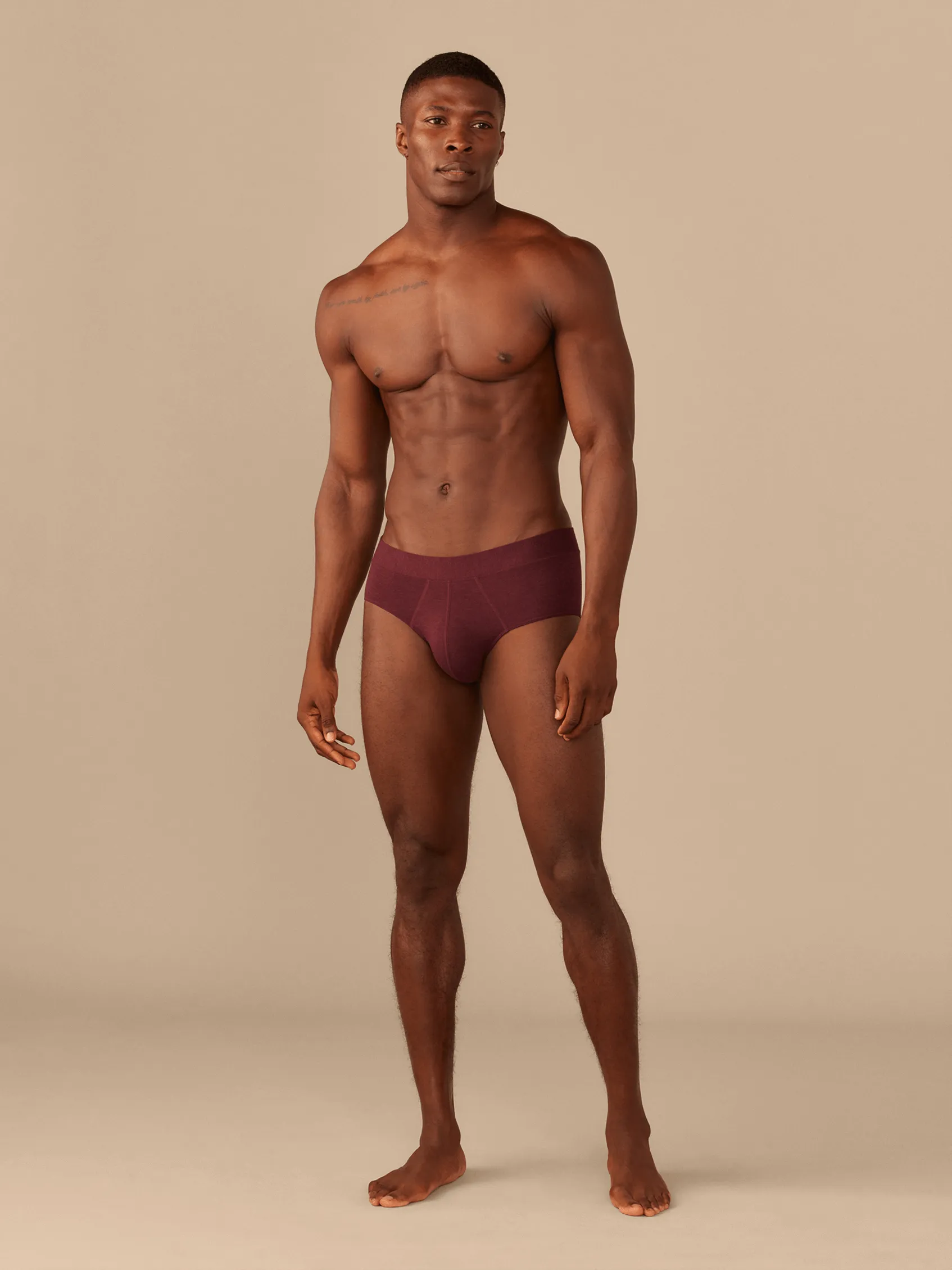 FeelFree Hip Brief | Heather Wine