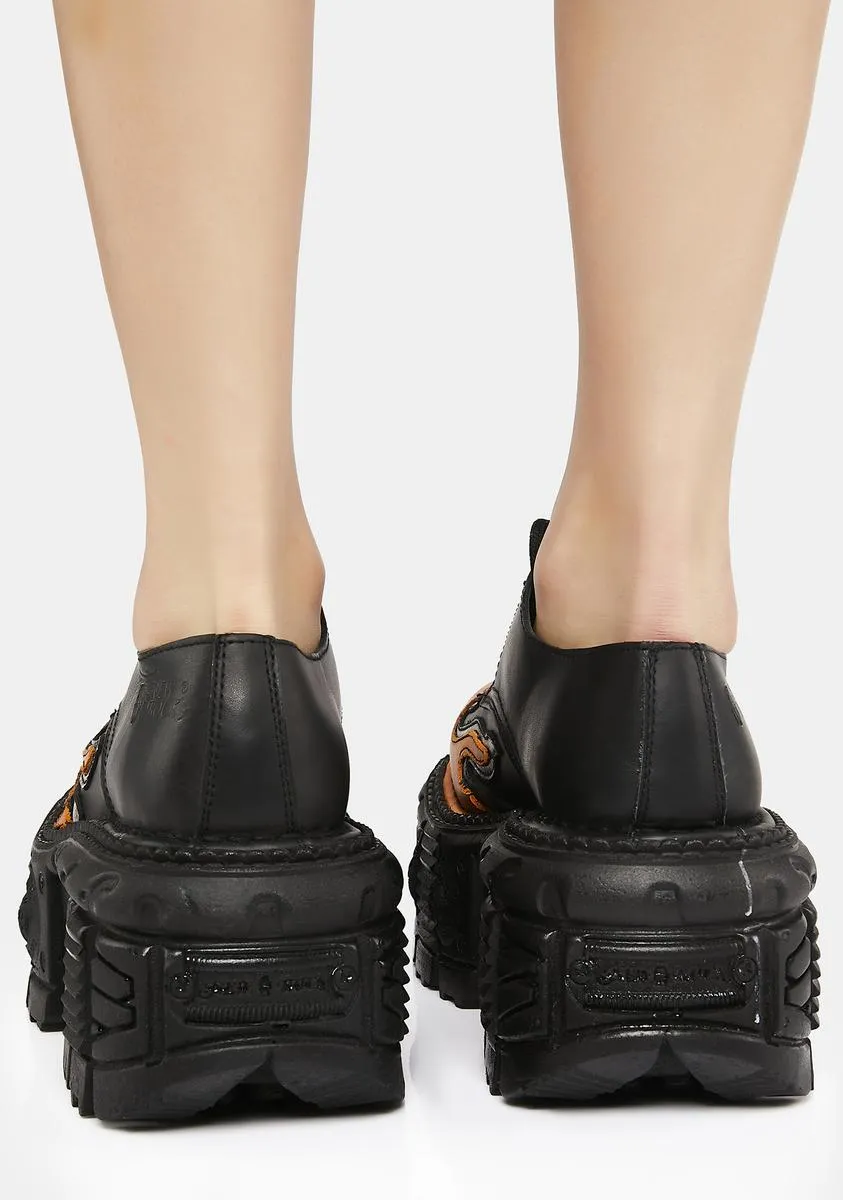 Flame M-Tank1553-C15 Platform Oxfords
