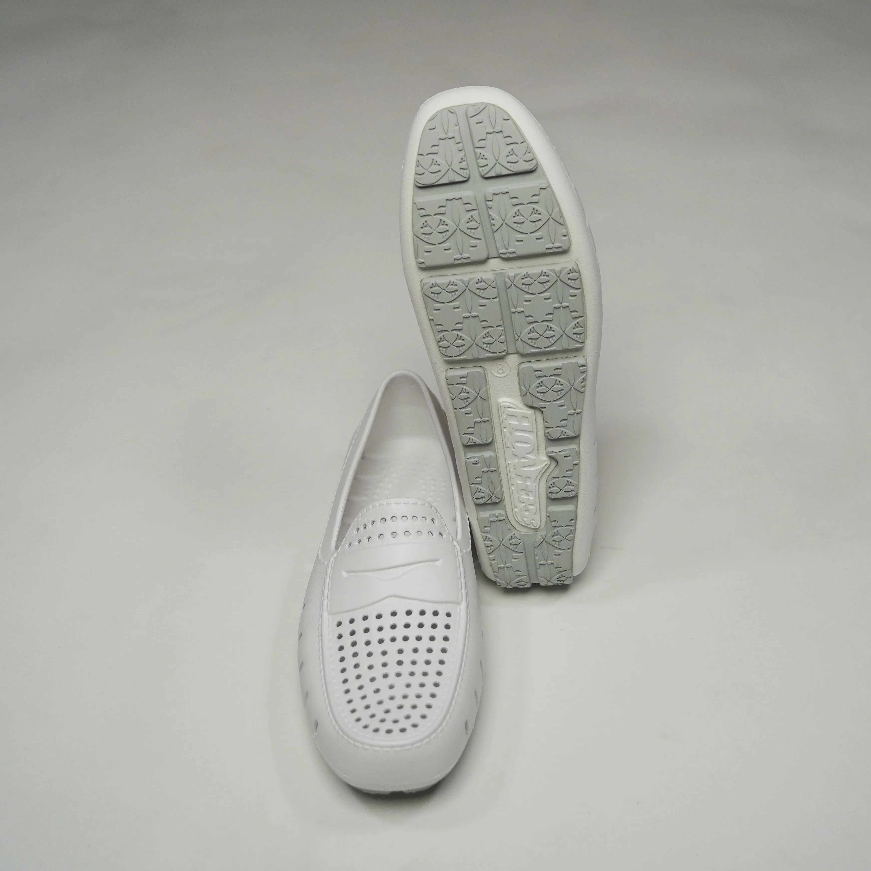 Floafers | Men's Country Club Driver | Bright White/ Harbor Mist