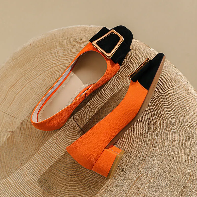 FY Zoe Low Heel Pumps