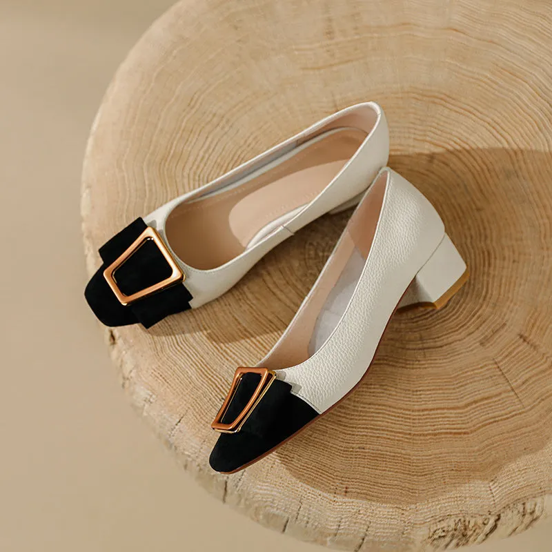 FY Zoe Low Heel Pumps