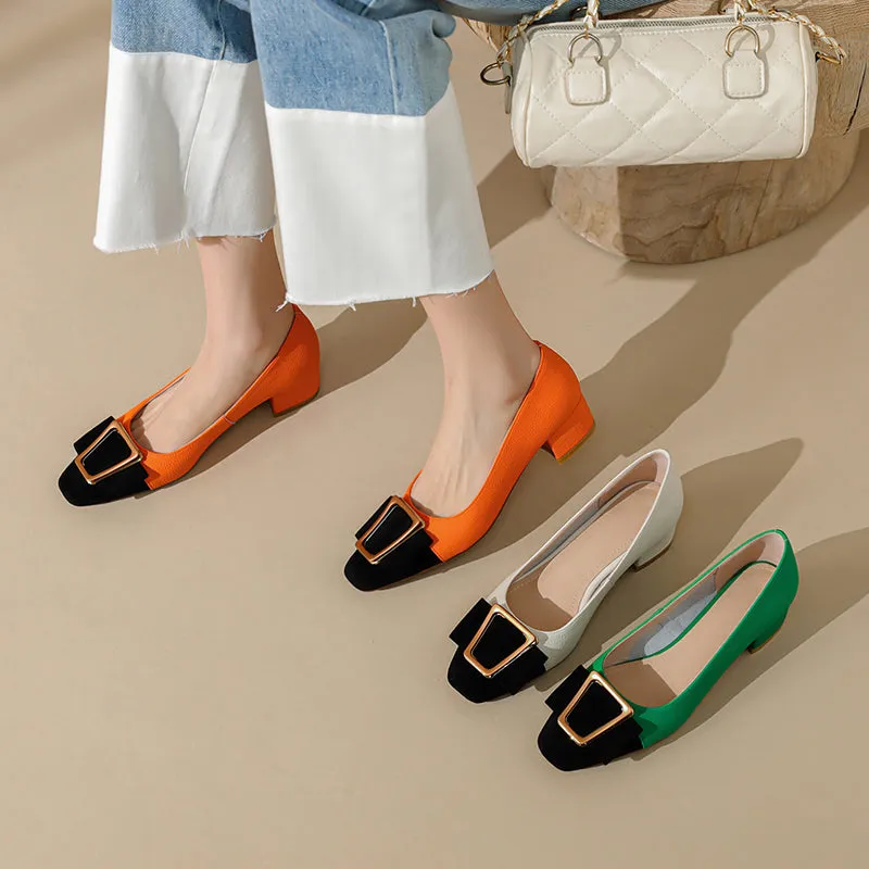 FY Zoe Low Heel Pumps