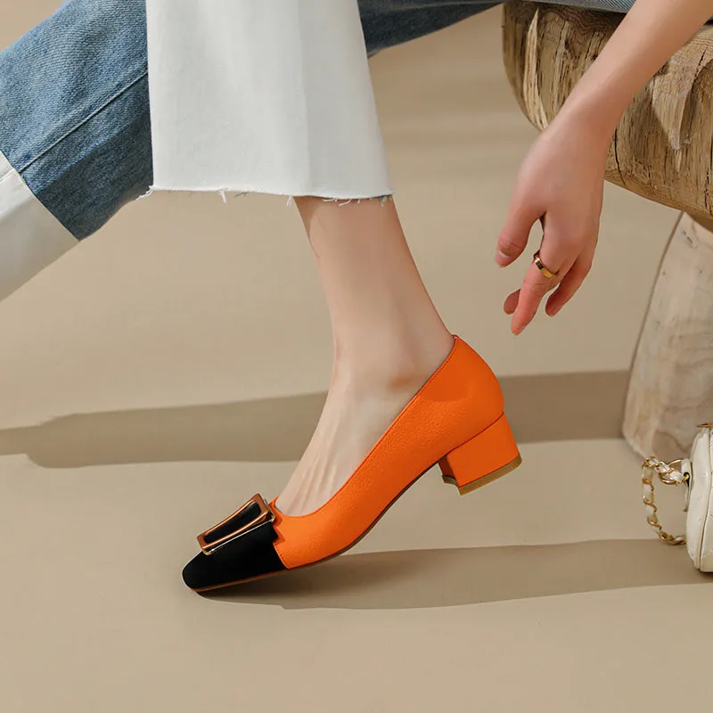 FY Zoe Low Heel Pumps