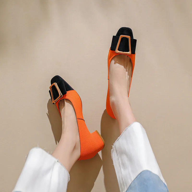FY Zoe Low Heel Pumps