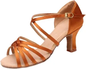 High Heels High-Heeled Latin Dance Shoes for Women and Girls Soft Ballroom Dance Sandals for Tango and Salsa