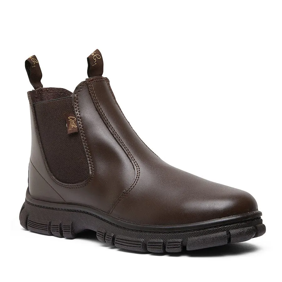 Kids Boys Grosby Ranch JNR Boots Brown