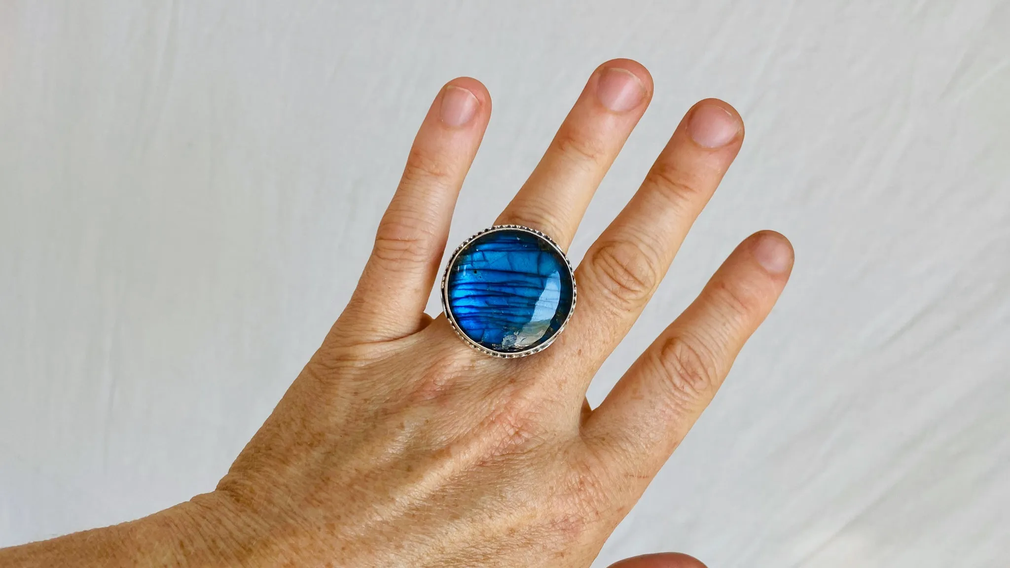 Labradorite Ring. Size 7