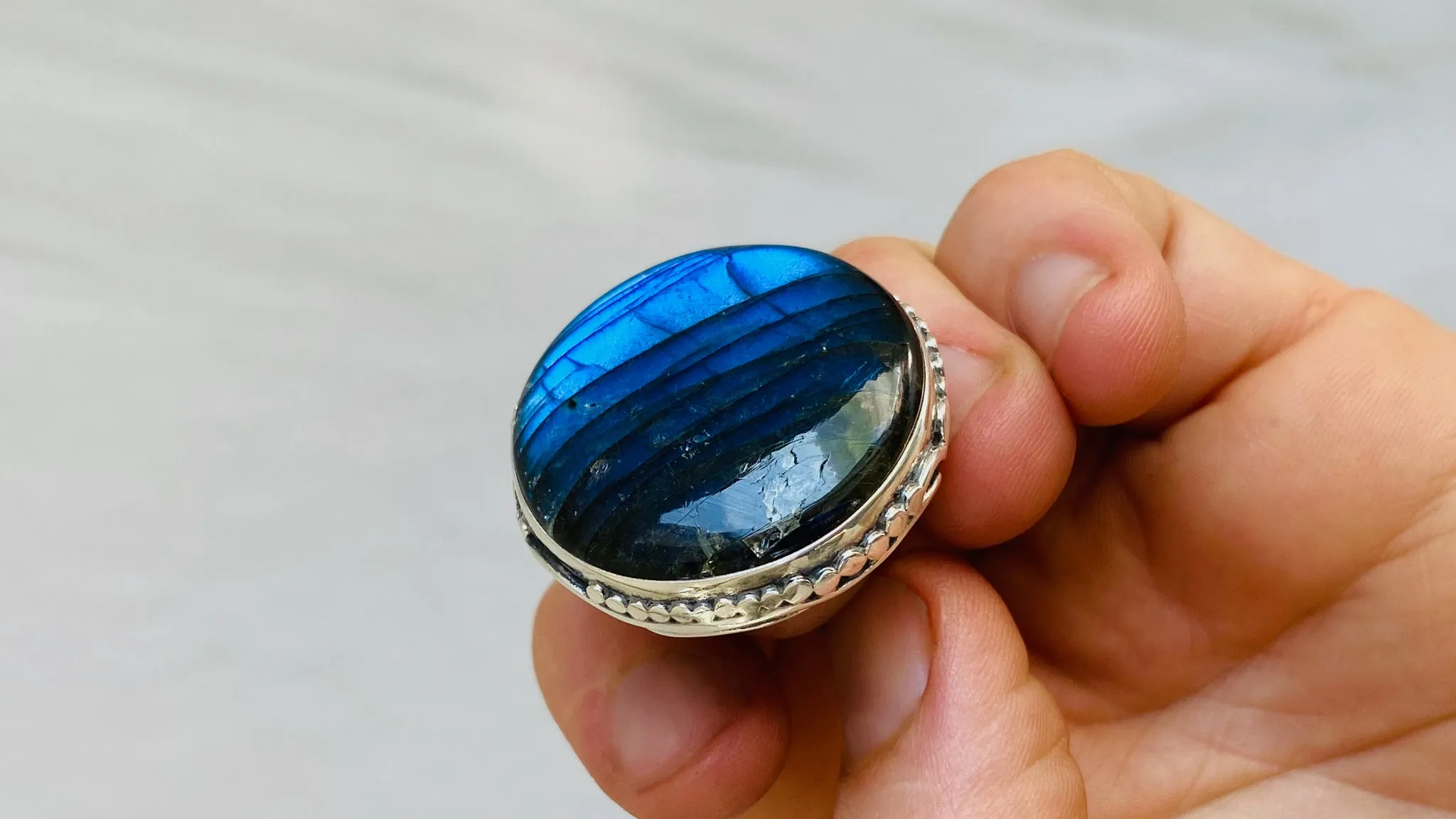 Labradorite Ring. Size 7