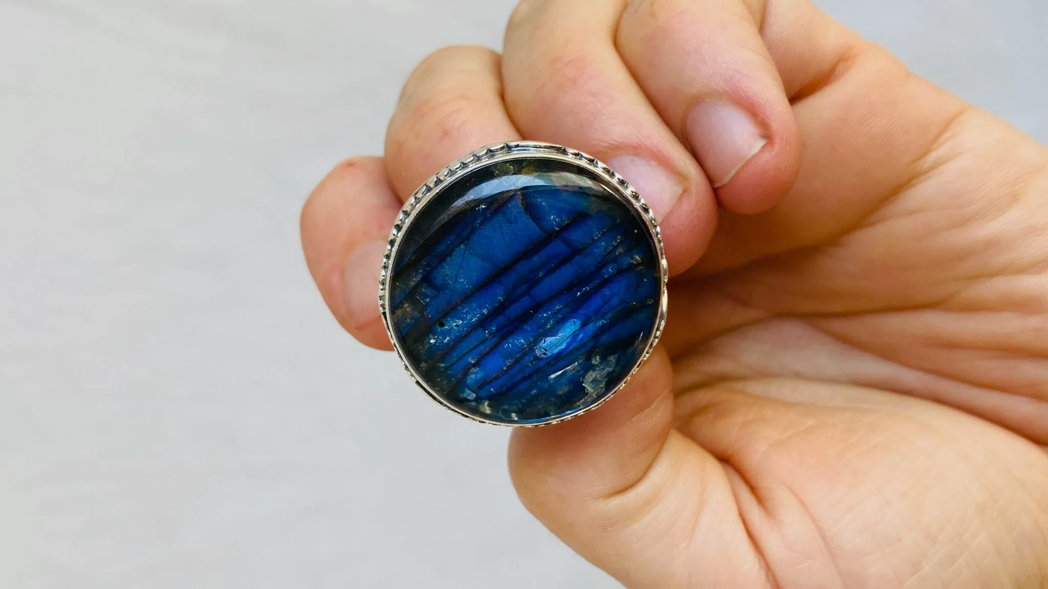 Labradorite Ring. Size 7