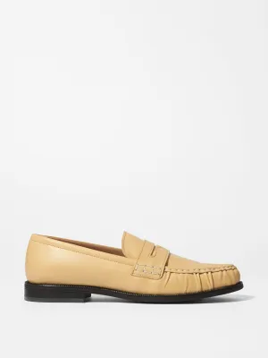 Leather penny loafers