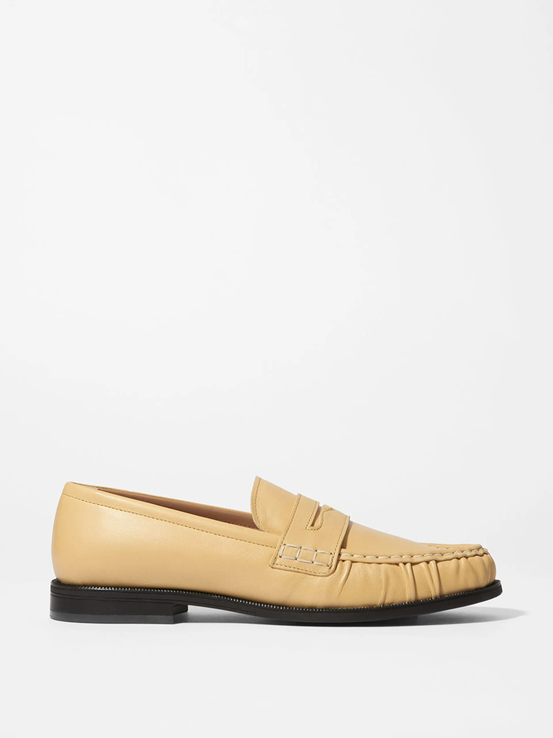 Leather penny loafers