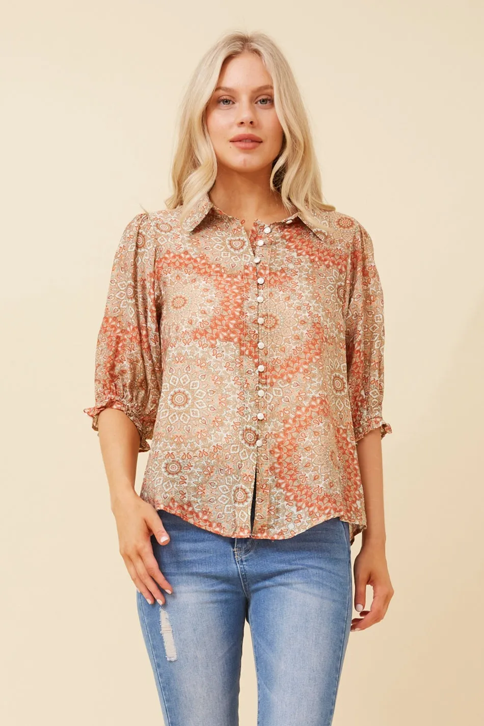 LONDYN MANDELA PRINT SHIRT
