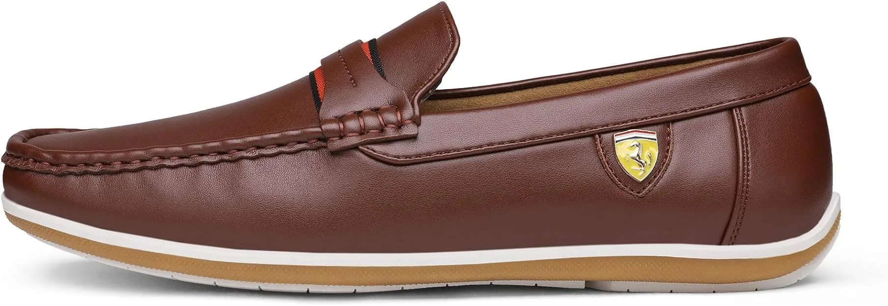 Men's Italian Style Black Vegan Leather Moccasin Loafers