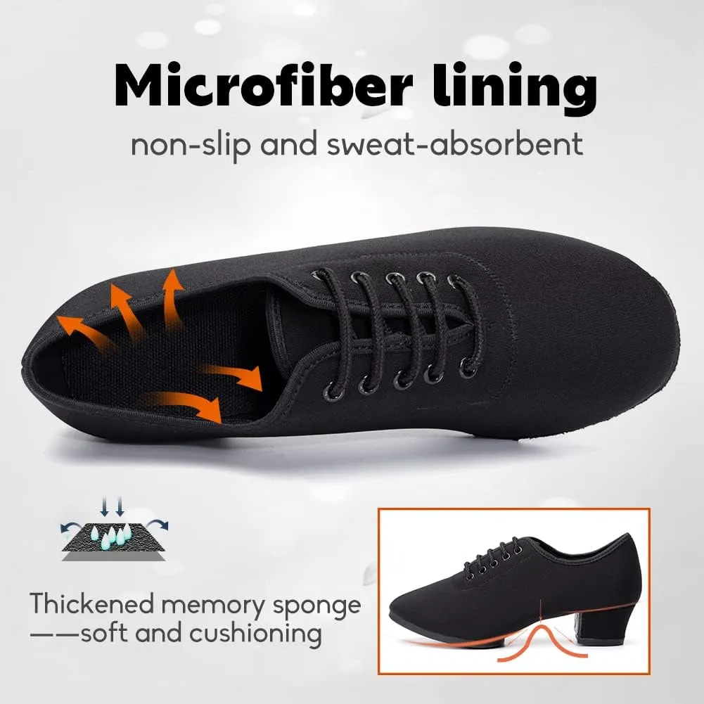 Men's Professional Latin Dance Shoes Lace-up Ballroom Tango Waltz Salsa Modern Dance Performance Shoes,Model 518