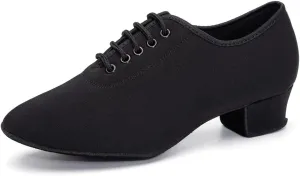 Men's Professional Latin Dance Shoes Lace-up Ballroom Tango Waltz Salsa Modern Dance Performance Shoes,Model 518