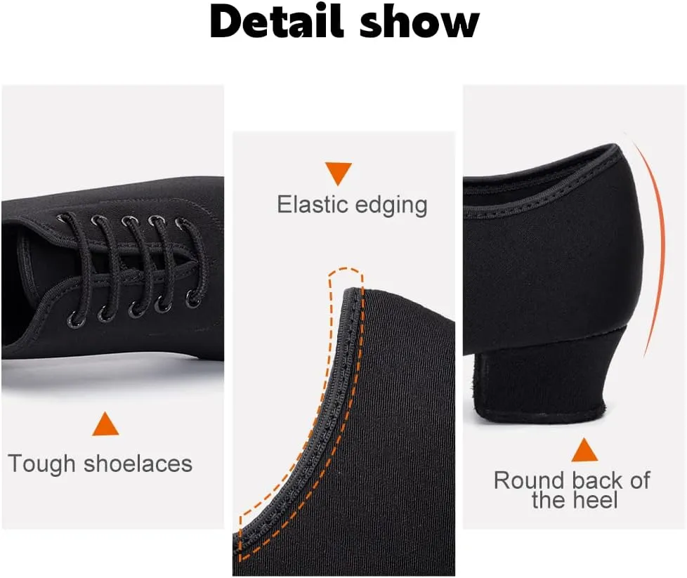 Men's Professional Latin Dance Shoes Lace-up Ballroom Tango Waltz Salsa Modern Dance Performance Shoes,Model 518