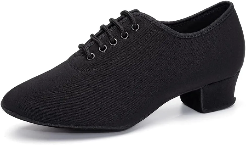 Men's Professional Latin Dance Shoes Lace-up Ballroom Tango Waltz Salsa Modern Dance Performance Shoes,Model 518