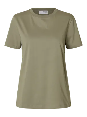 Myessential Ss O-Neck Tee Noos - Vetiver