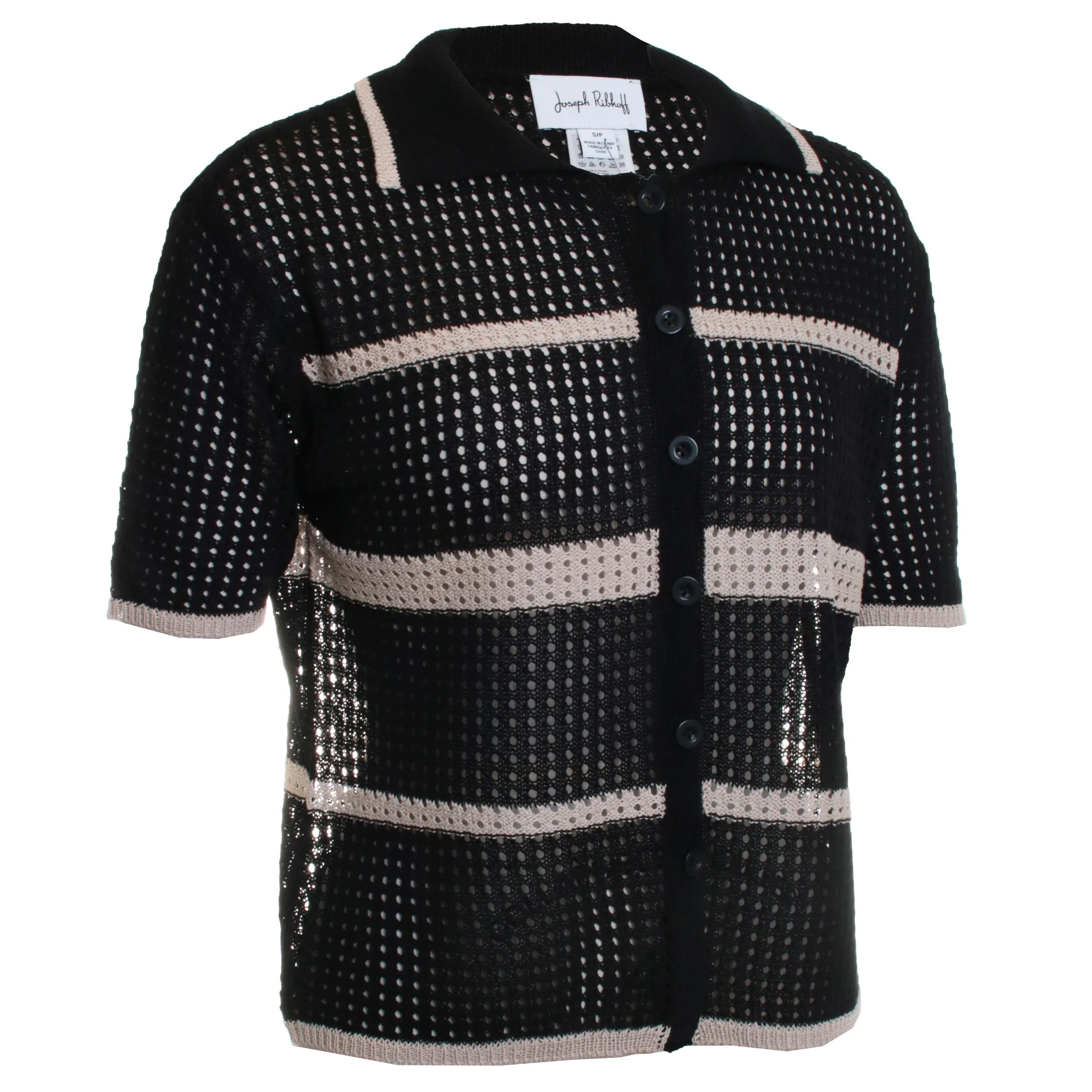 Open Knit Stripe Coverup
