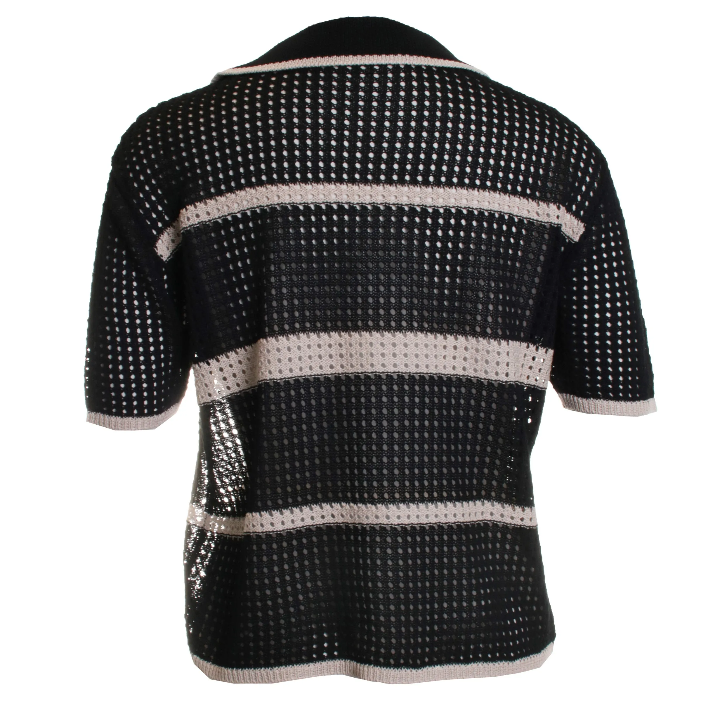 Open Knit Stripe Coverup